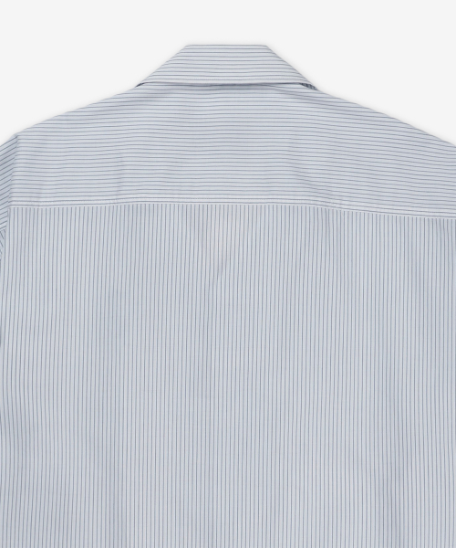 Футболка boxy fit с лого-сердцем и воротником camp - White:Blue / HSH292CO01131041