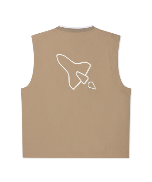 Женский тканый жилет Spaceship с карманами - Beige