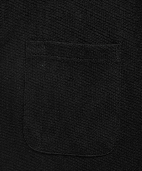 Футболка поло с карманом для ручки (Black)