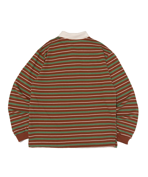 Регби-футболка в широкую полоску (Brown)