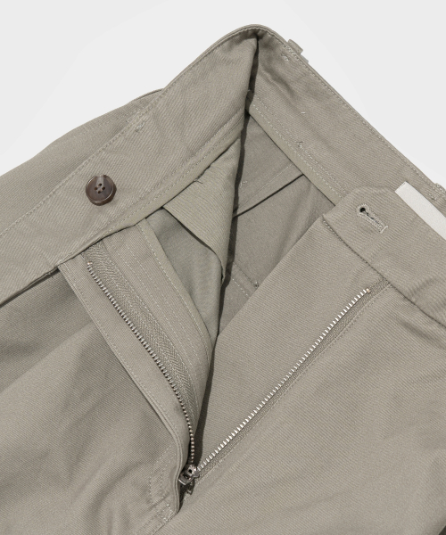 Свободные брюки из хлопкового твила (Khaki)