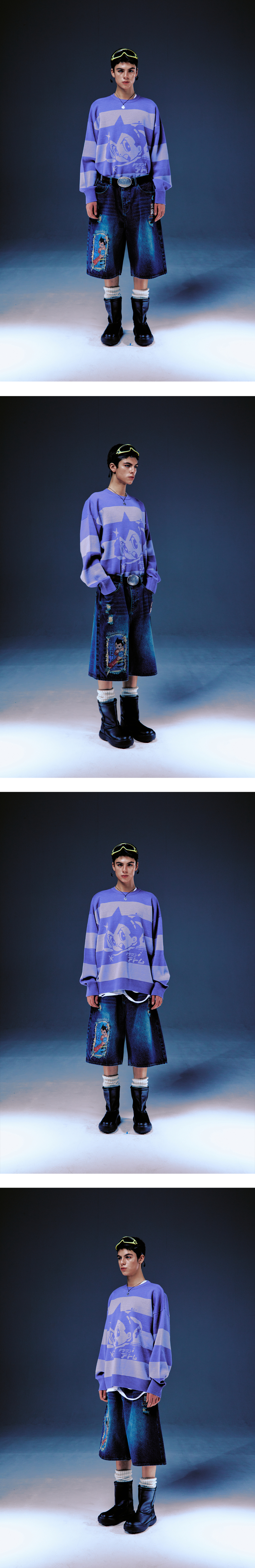 Influencer pick] [Astro Boy] Galaxy Sweater(PURPLE