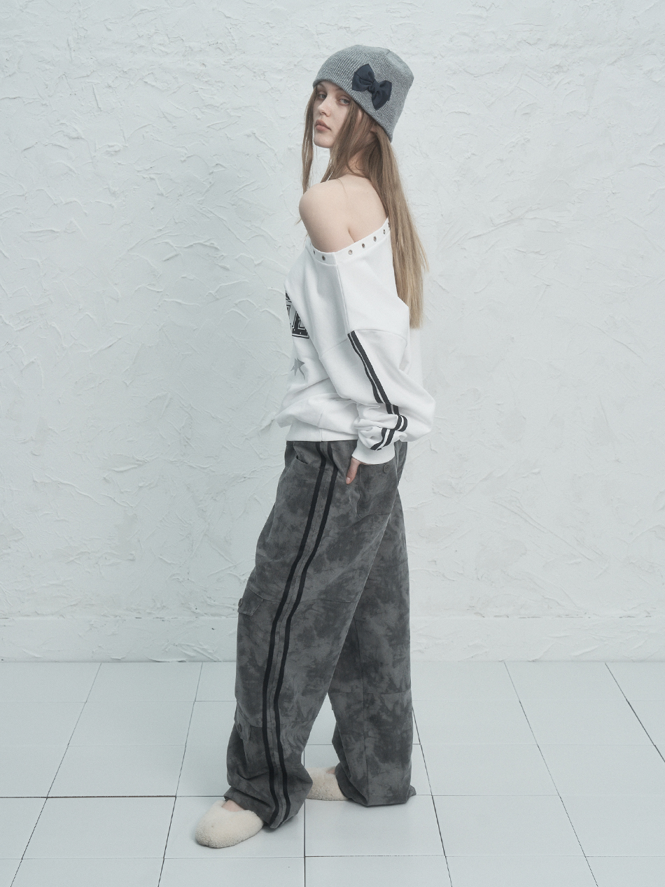 MUSINSA | SETUPEXE STAR JACQUARD PANTS / CHARCOAL