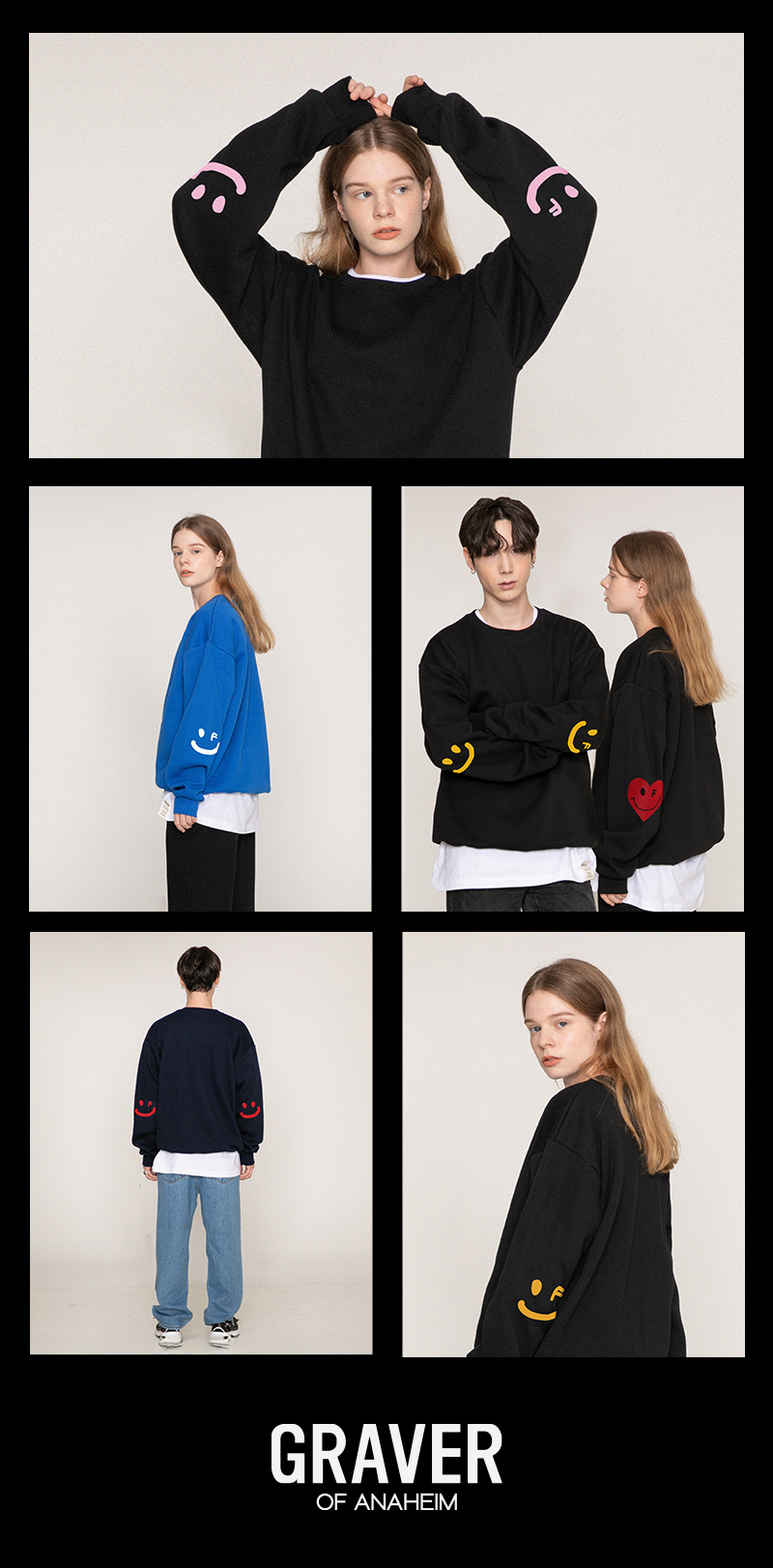 [GRAVER]★SAW X X GRAVER★ELBOW SAW SIGNATURE SWEATSHIRT MUSINSA | GRAVER [UNISEX] ELBOW SMILE DRAWING CLIP
