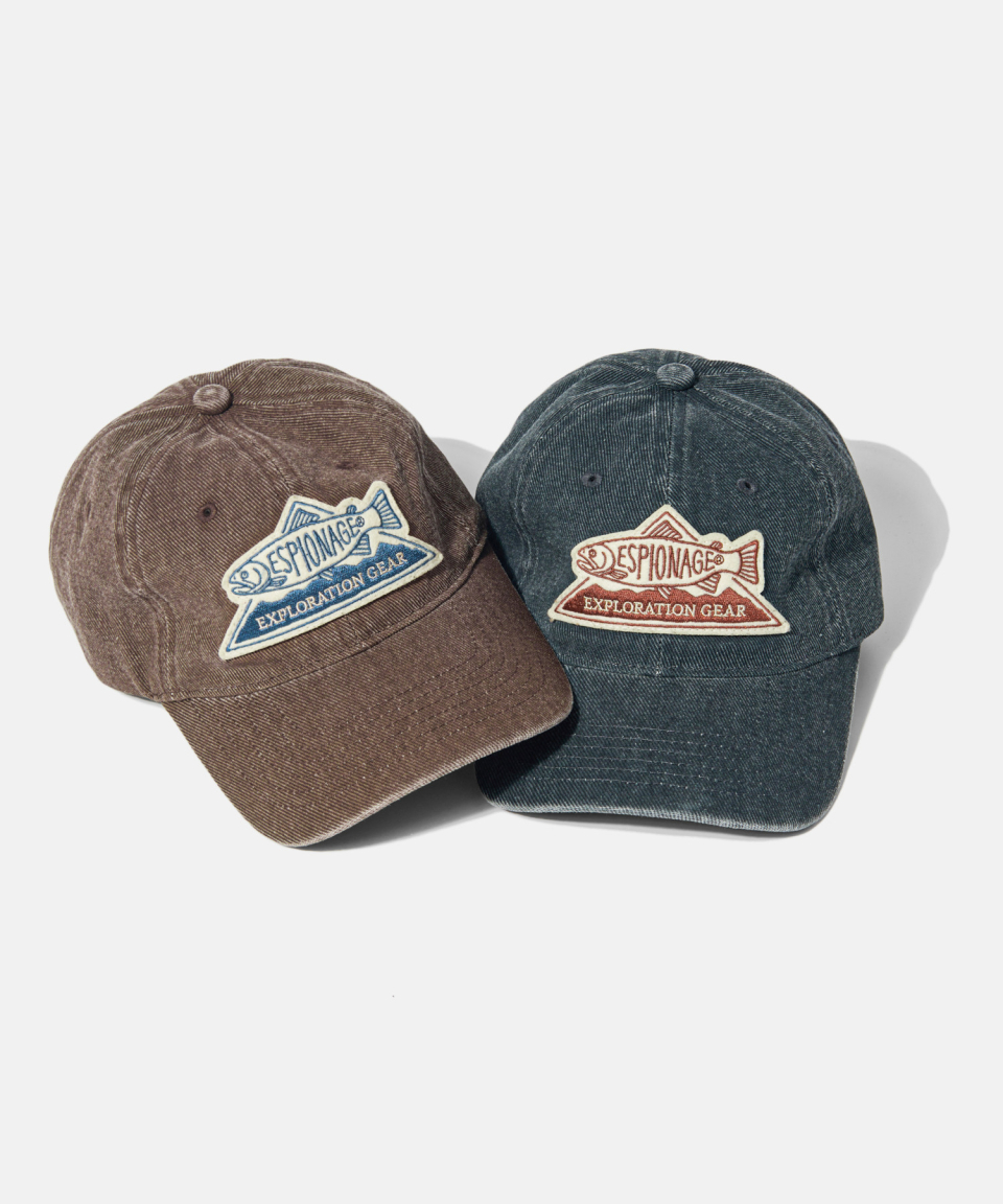 キャップ ESPIONAGE Expl Trout Logo Washed Cap Navy 20250310-07 MUSINSA | ESPIONAGE Expl. Trout Logo Washed Cap Navy
