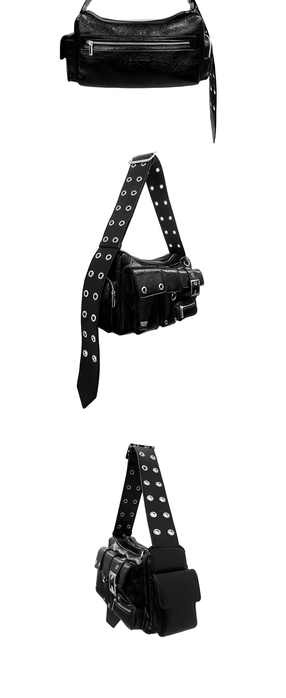 MUSINSA公式 | BLACK PURPLE [GL] Fortress Bag-Black