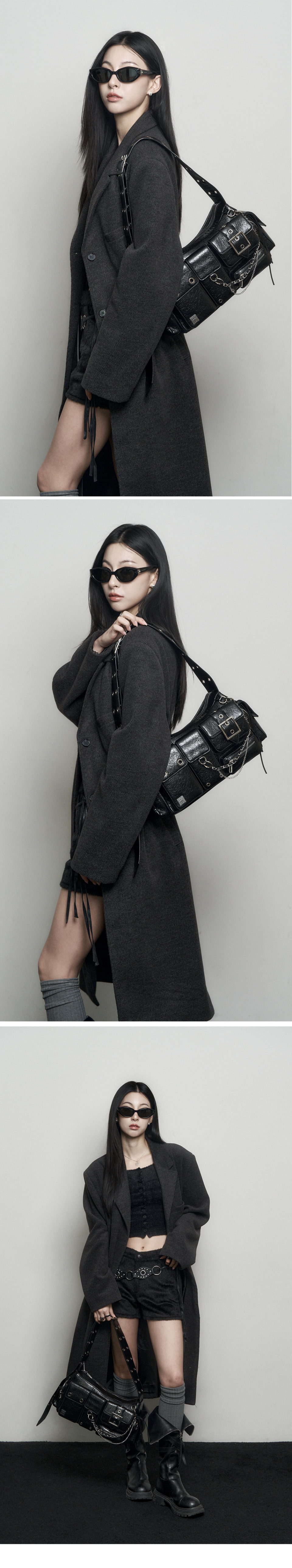 【BLACK PURPLE】Fortress Bag ★送料・関税込★大人気★ MUSINSA公式 | BLACK PURPLE [GL] Fortress Bag-Black