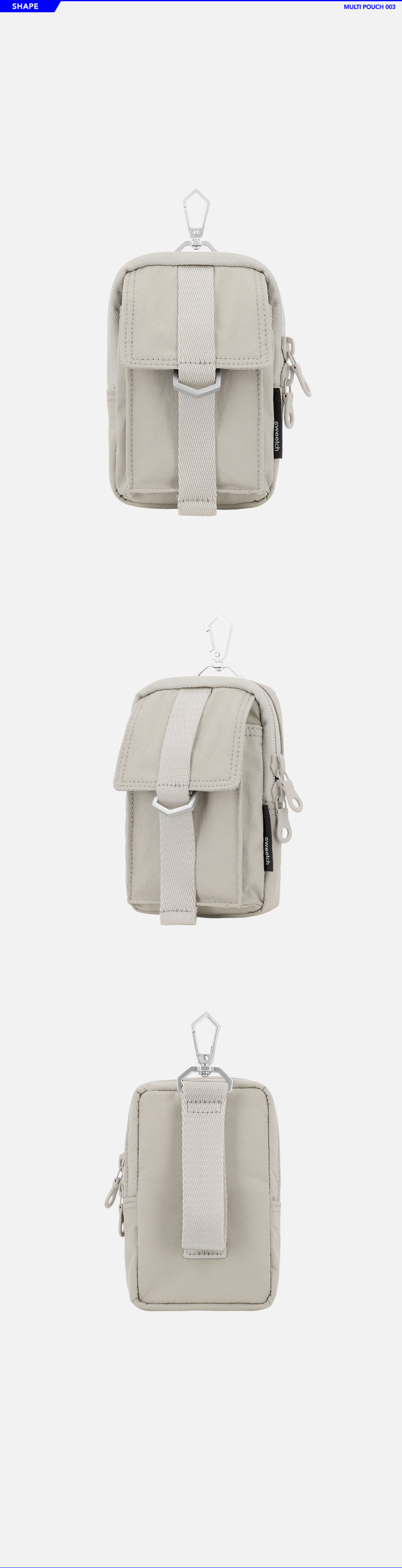 ☆sweetch☆ MULTI POUCH 003 Cream CT-092-CR MUSINSA | SWEETCH MULTI POUCH 003 Cream