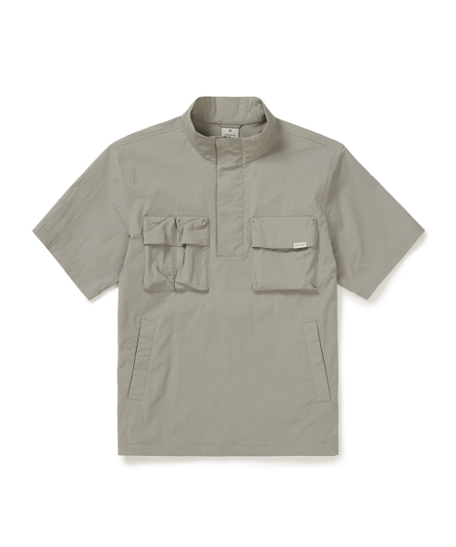 Root Stand Neck анорак с коротким рукавом (S25MMRAN64) Fog Gray