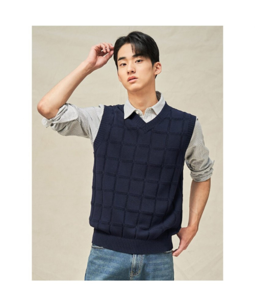 Grid Check жилет Navy (BC5351C03R)