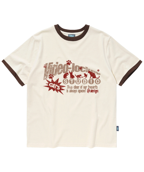 GOYANGI MOIDA RINGER T-рубашкаS [CREAM]