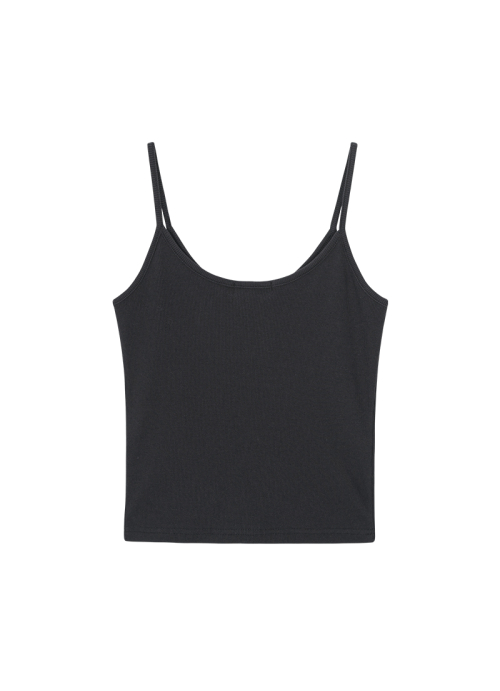 EYELET SLEEVELESS / CHARCOAL