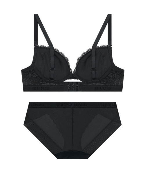 Женственный кружевной комплект белья Classy - Charcoal