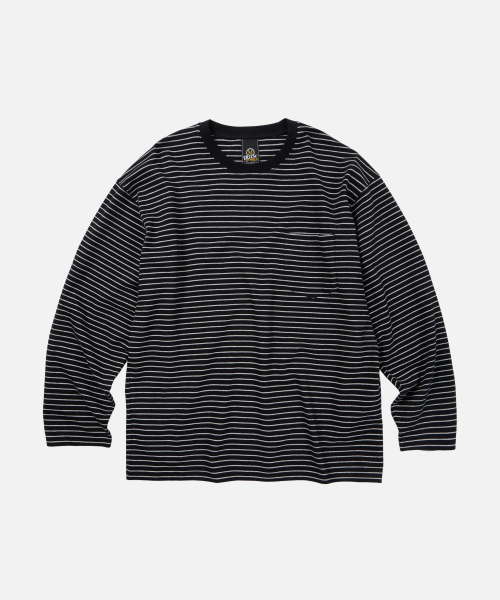 STRIPE OVERSIZED RELAX TEE 003 _ чёрный