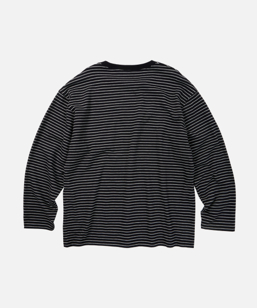 STRIPE OVERSIZED RELAX TEE 003 _ чёрный