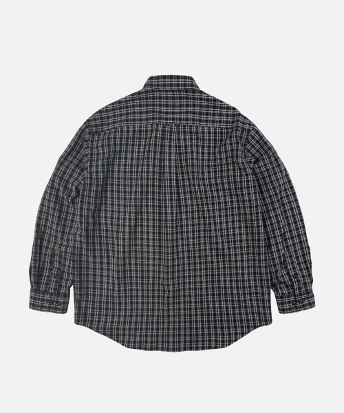 SEERSUCKER CHECKED рубашка _ чёрный