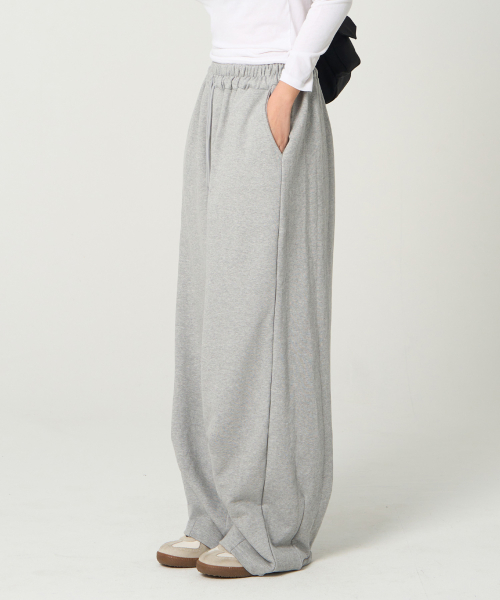 [UNISEX] Широкие спортивные брюки с защипами [Gray]