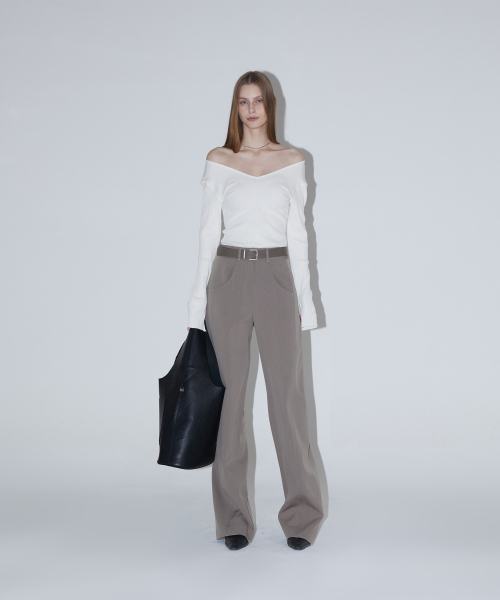 Брюки Ava Curved-GRAY