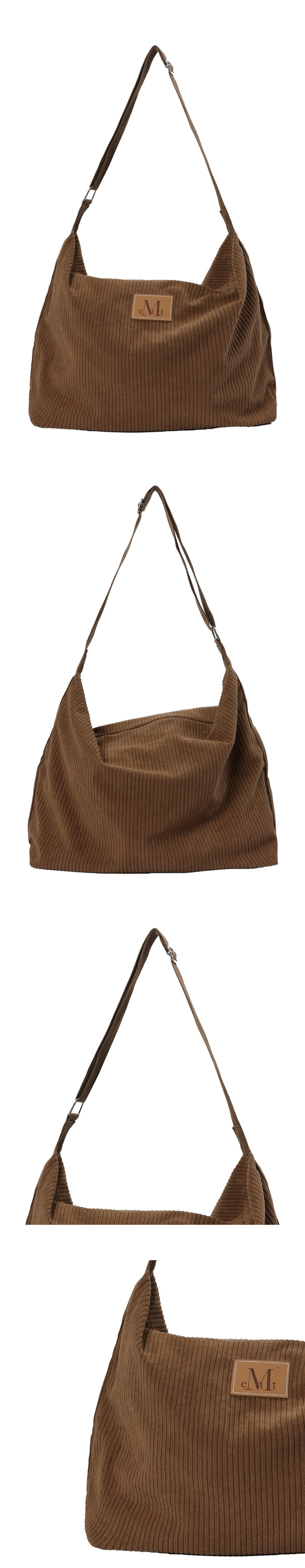 MUSINSA | MUCENT Soft Corduroy Crossbody Bag Unisex (4 Colors)