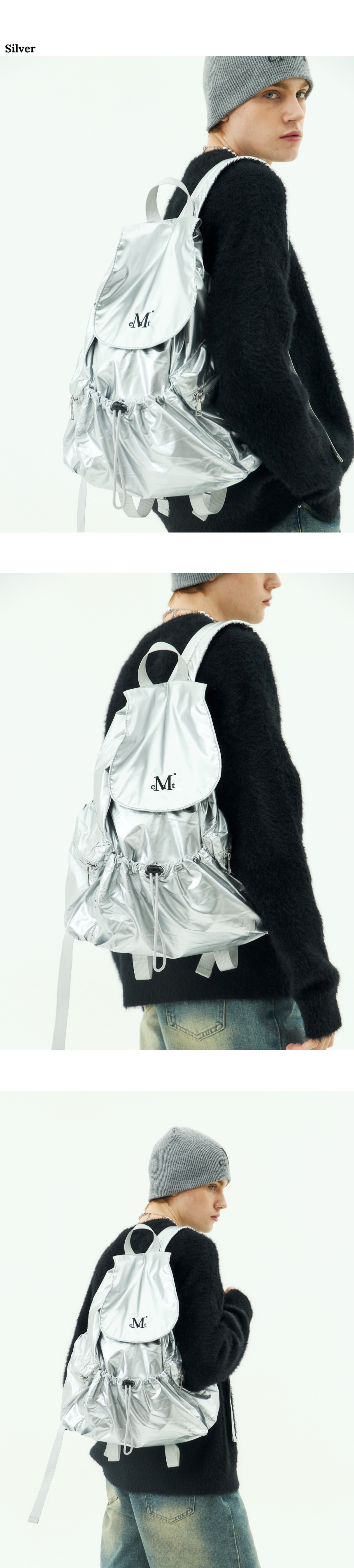 ☆MUCENT☆ Swan Glossy Backpack Unisex 2 Colors MUSINSA | MUCENT Swan Glossy Backpack Unisex (2 Colors)
