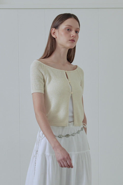 OFF-SHOULDER BUTTON UP кардиган