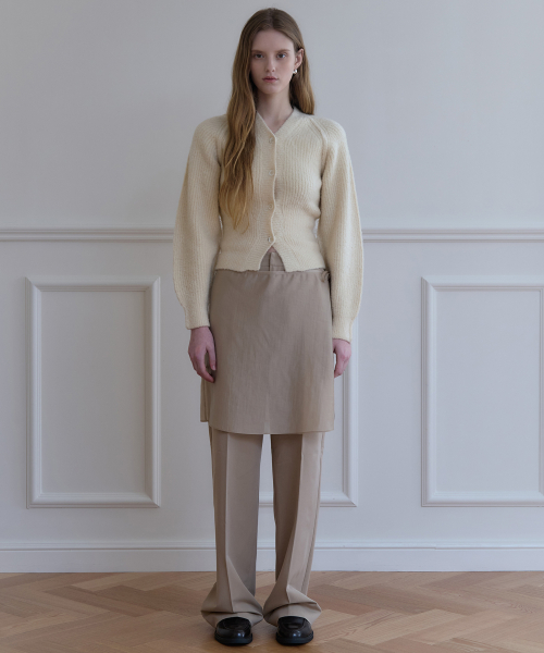Брюки-слаксы с юбкой Beige