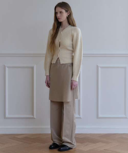 Брюки-слаксы с юбкой Beige