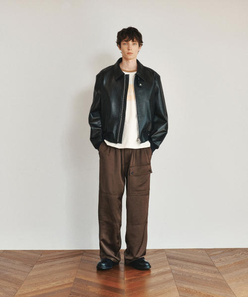 BEN GOAT LEATHER SHORT BOMBER Куртка