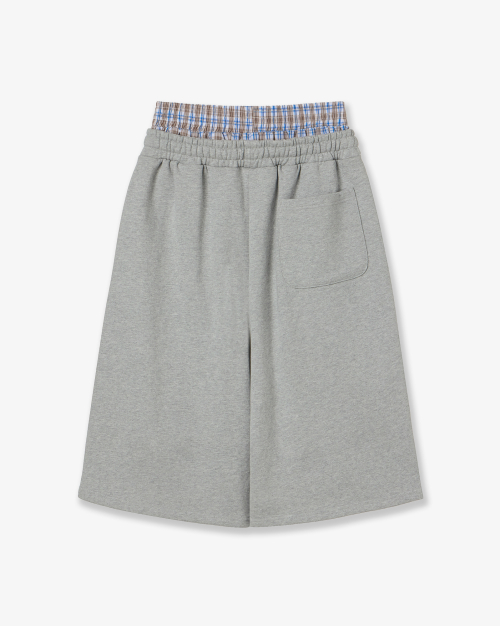 TRUNK LAYERED SWEATшорты [MELANGE серый]