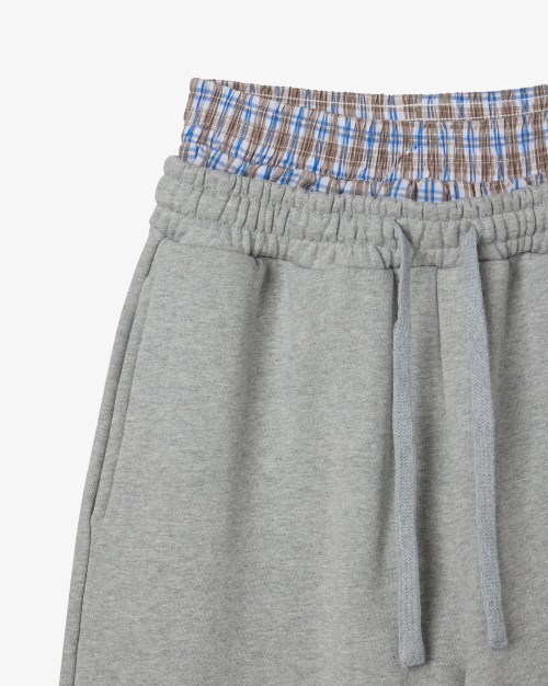 TRUNK LAYERED SWEATшорты [MELANGE серый]