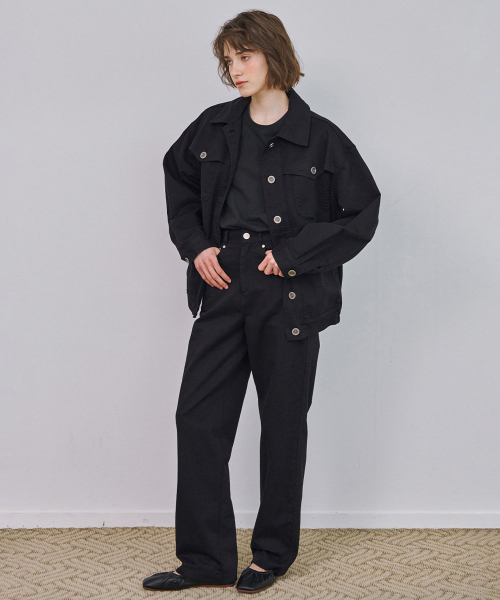 Tencel Cotton Jeans (Black)