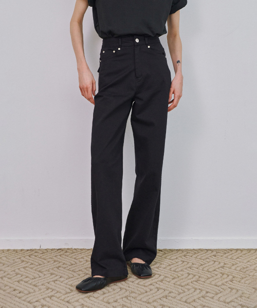 Tencel Cotton Jeans (Black)