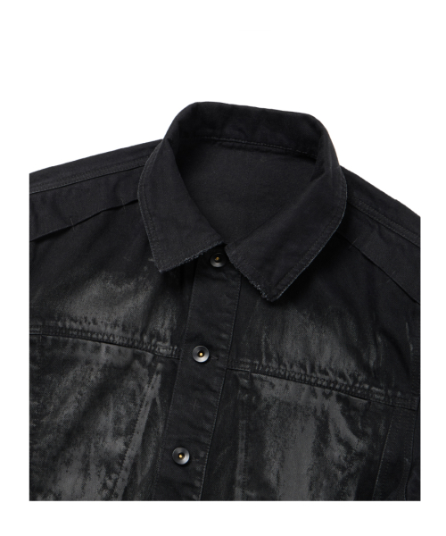 KENDRICK TRUCKER JACKET (COATED BLACK)