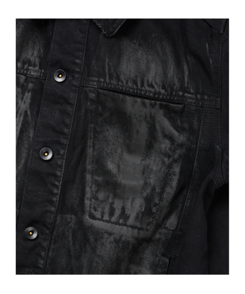 KENDRICK TRUCKER JACKET (COATED BLACK)