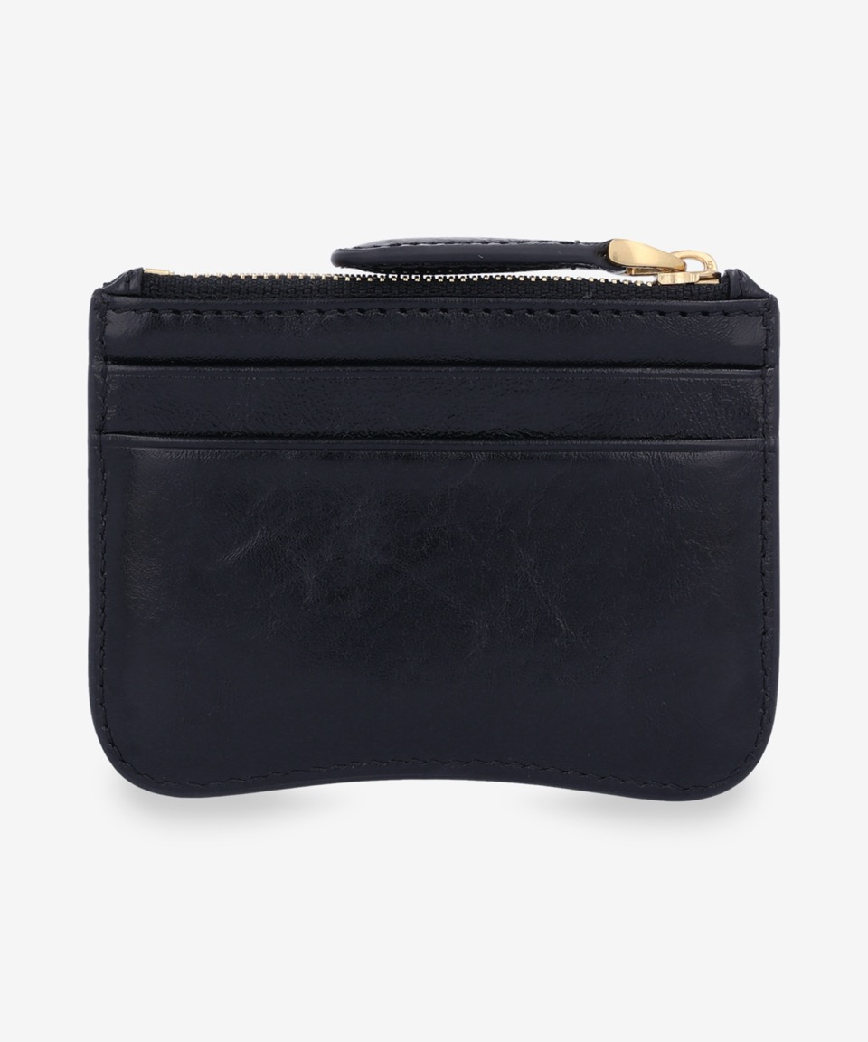 MUSINSA | AMI Paris Paris Zip Up Card Holder - Black