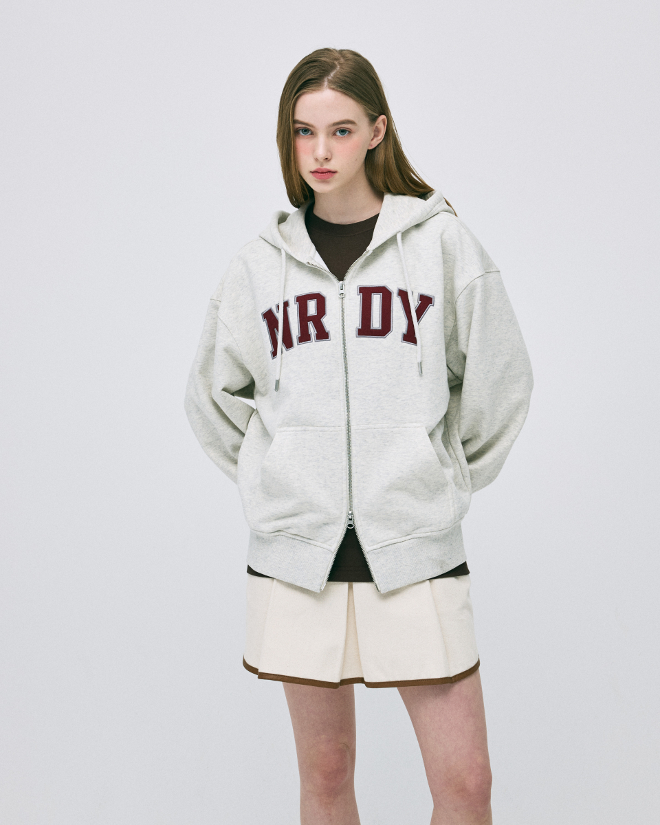 さらに100円引き◆NERDY◆Blank Logo Hoodie Zip-Up MUSINSA | NERDY Arch Logo Hoodie Zip-up (25SS) (Black