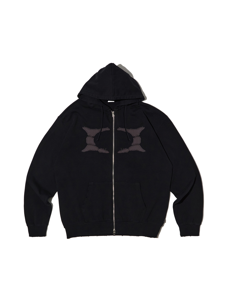 BREAKING WORMHOLE HOODIE ZIPUP BLACK 상세 이미지 13