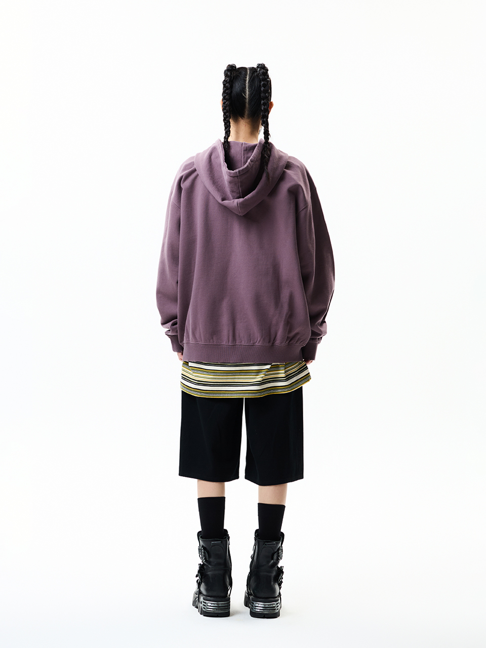 BREAKING WORMHOLE HOODIE ZIPUP PURPLE 상세 이미지 13