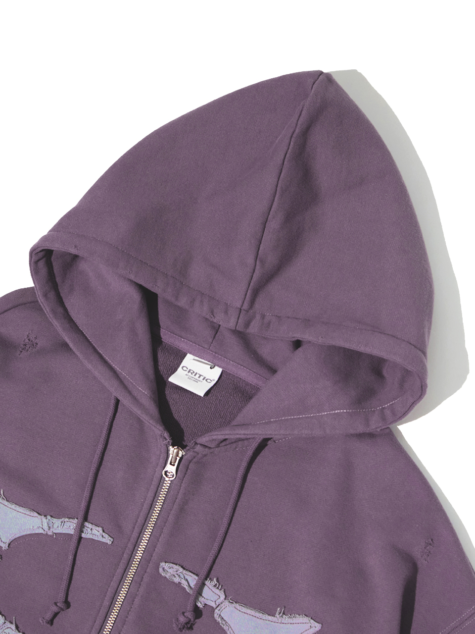 BREAKING WORMHOLE HOODIE ZIPUP PURPLE 상세 이미지 17