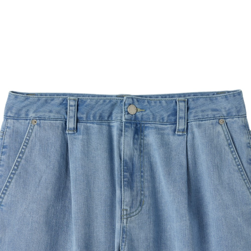 SUMMER WASHED DENIM TROUSERS - BLUE (P252MDP430)