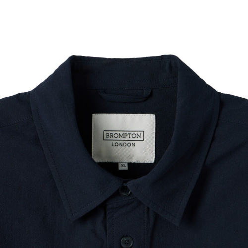 MICRO SEERSUCKER SET HALF SLEEVE SHACKET - NAVY (P252MJK484)