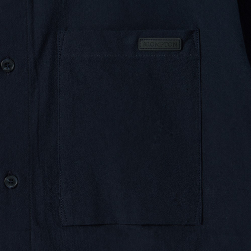 MICRO SEERSUCKER SET HALF SLEEVE SHACKET - NAVY (P252MJK484)