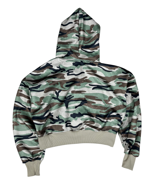 Skrr Camouflage Crop Hood Zip-up ((Multi))