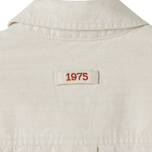 SUMMER DENIM HALF SLEEVE SHIRT - CREAM (P252MSH432)