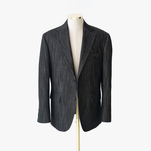 ALCJK003 Tailored Denim однобортный пиджак Black