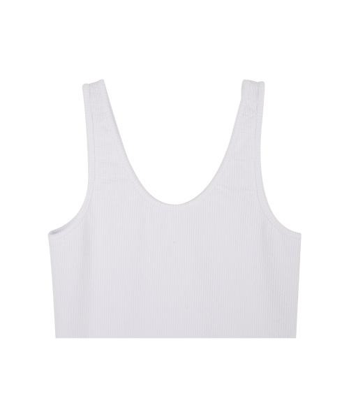 Винтажный многослойный топ с патчем, White