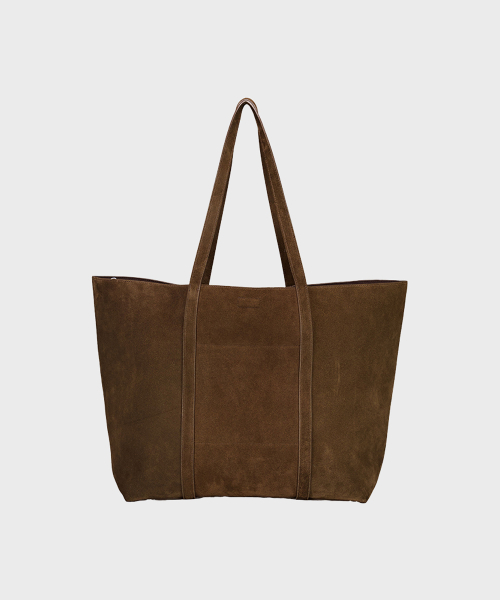 SUEDE SHOPPER BAG (BROWN)