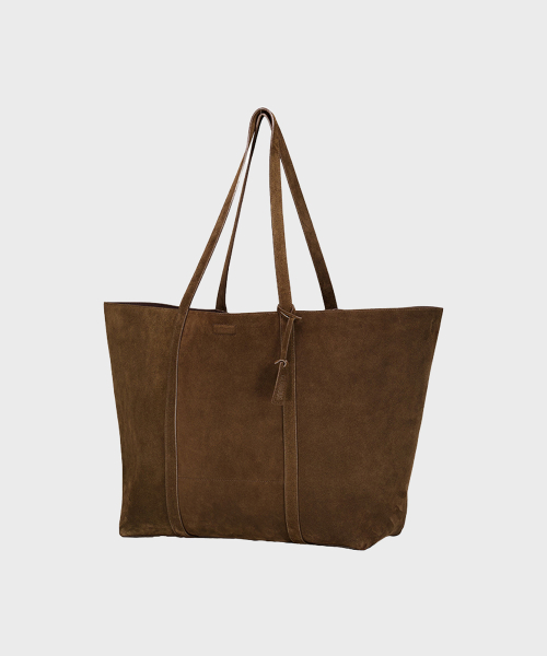 SUEDE SHOPPER BAG (BROWN)