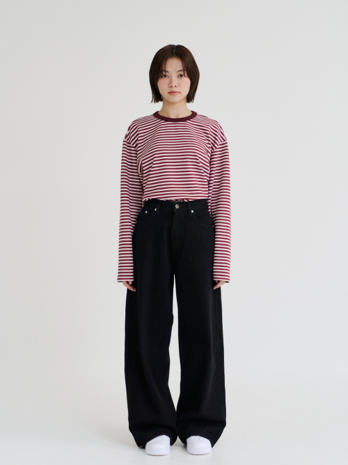 Stripe Long Sleeve (Plum)