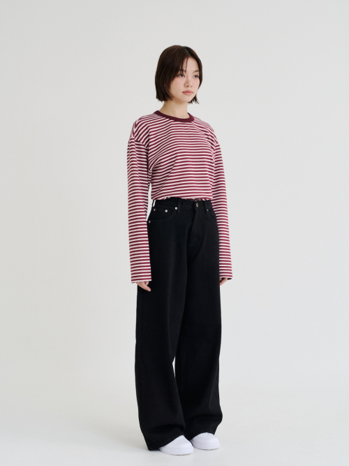 Stripe Long Sleeve (Plum)